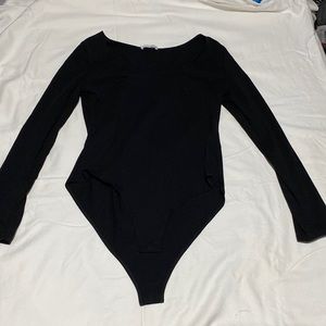 Black medium womens long sleeve body suit